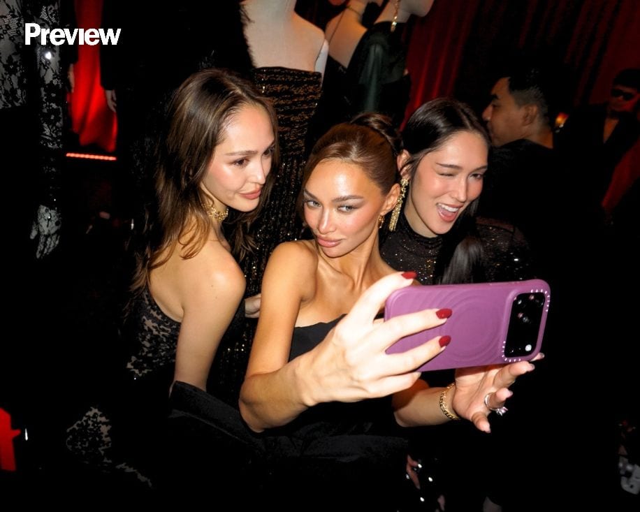 Hannah Cheng-Bradshaw, Kylie Verzosa, and Aimee Cheng Bradshaw at the Elie Saab H&M Regional Launch | Photo: Reg Rodriguez
